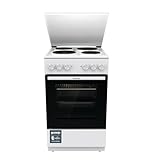 Gorenje GE5A23WH Standherd, 74 Liter, PerfectGrill, Pizza Mode 300°C, AquaClean, Made in Europe,...