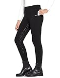 FitsT4 Sports WinterReithose Kinder Winter Reitleggings Mädchen Silikon Vollbesatz Thermo Reithose...