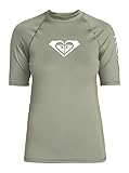 Roxy Whole Hearted - Kurzärmliger Rashguard mit UPF 50 für Frauen Grün