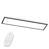 EGLO LED Büro-Deckenleuchte Bottazzo, mit Fernbedienung, 3200 Lumen, Deckenlampe flach 100x25 cm,...