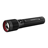 Ledlenser P7R wiederaufladbare LED Taschenlampe, 2000 Lumen, 320 m Fokus, USB-C, IP68 wasserdicht,...