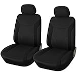 Upgrade4cars Auto-Sitzbezüge Vordersitze Schwarz | Auto-Sitzschoner Set Universal für Fahrersitz &...