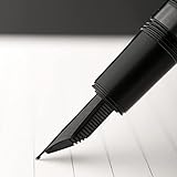 Hongdian N6 Kolbenfüller, schwarze Farbe, lange Kante, feine Spitze, glattes Schreibgerät mit...