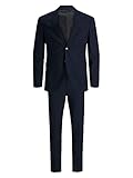 JACK & JONES Herren Jprfranco Suit Noos Business Anzug Hosen Set, Schwarz, 50 EU