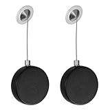 Zerodeko 2 Stück Diebstahlsichere Teleskop Stahldrahtkabel mit Automatischem Einzug 1,5m Stahlseil...