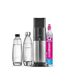Sodastream Duo Sprudelwasser und Soda Maschine für Glaskanne | 1 Stück Glaskrug 1L + 1 Flasche 1L...
