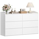 Hzuaneri Kommode, Kommode mit 6 Schubladen, Seitenschrank mit Arbeitsfläche, Spind mit oberem...