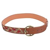 PACKOVE Verstellbarer Frauen Taillengürtel mit Schnalle für Blumenmuster Geeignet für Jeans und...