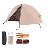 Moliuoly 2-Lagiges Wasserdichtes Camping Zeltdach für Feldbett aus 210D Oxford und Mesh, Mit...