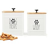 PERFNIQUE Hundeleckerli-Behälter, Leckerli-Behälter mit luftdichtem Deckel, Keksdose für...