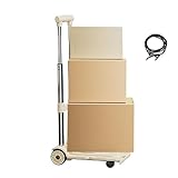 Faltbare Sackkarre, tragbare Räder, rollende 99,8 kg Kapazität, höhenverstellbar, für...