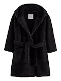 NEXT Fleece-Bademantel Schwarz 9-10 Jahre