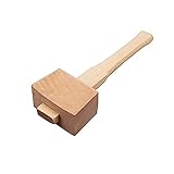 AOTISBAO Holzhammer mit Griff, Holzbearbeitungshammer, Schreinerhammer für Heimwerker, Schreinerei,...