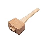 AOTISBAO Holzhammer mit Griff, Holzbearbeitungshammer, Schreinerhammer für Heimwerker, Schreinerei,...