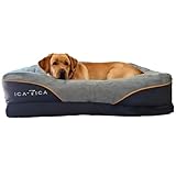 ICA-TICA luxuriöses, ergonomisches Hundebett, gelenkschonend, stützende Visco-Schaum Matratze,...