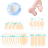 Blasenpflaster Ferse - 21Pcs Hydrokolloid Pflaster, Wasserdicht Gel Pflaster, Ferse Blasenpflaster,...