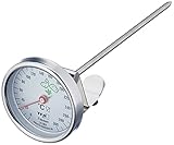 TFA Dostmann Analoges Fettthermometer, aus Edelstahl, praktischer Küchenhelfer, optimale...