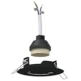 vidaXL 24er-Pack schwarze LED Einbauleuchte – moderne runde 9 cm energieeffiziente Leuchten für...