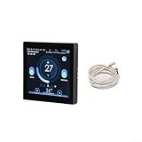 Smartes Farbbildschirm-Heizthermostat mit mehrsprachiger Unterstützung, 86 x 86 mm Panel für...