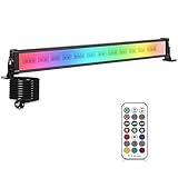 Linke RGB LED Strahler 42W Wallwasher mit Fernbedienung Außenstrahler Dimmbar Flutlicht Bunt IP66...