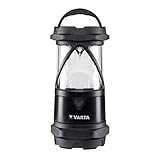 VARTA Campinglampe LED inkl. 6x AA Batterien Camping Laterne, Indestructible L30 Pro, Lampe mit vier...