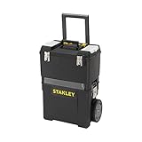 Stanley Rollende Werkstatt (47,3 x 30,2 x 62,7 cm, zwei separat verwendbare Werkzeugboxen, robuster...