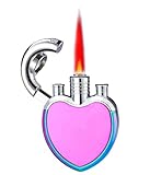 mnopx Fackelfeuerzeug rot Jet Flame Butangas Mini Nachfüllbares Sturmfeuerzeug Einstellbare Flamme...