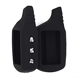 Personalisierte Silikon-Schutzhülle für Starline Zwei-Wege-Auto-Fernbedienung, Schwarz