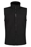 Regatta Professional Softshell-Weste Flux für Herren, Schwarz, Größe 3XL, wasserabweisend und...