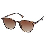 SOJOS Polarisiert Runde Sonnenbrille Damen Herren Retro Vintage UV400 Schutz Runde Kleine für...