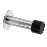 Burg-Wächter Wand-Türstopper, HxØ: 90 x 51 mm, TSW 2390 Ni SB, Edelstahl/Gummi