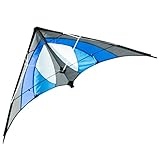 CIM Lenkdrachen - Shuriken MUSTHAVE Blue Sky - Drachen für Kinder ab 8 Jahren - 120x60cm - inklusiv...