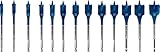 Bosch 13x EXPERT Self Cut Speed Flachfräsbohrer-Sets (für Weichholz, Spanplatte, Ø 10-32 mm,...