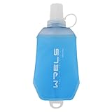 WRELS TPU Faltbar Soft Flask 200ml,BPA-Frei Faltbare Trinkflasche,Handgerät lauf trinkflasche...