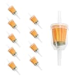 10 Stück Kraftstofffilter, 6mm/8mm Benzinfilter Universal Gasöl, Flüssigkeitsfilter, Hochwertiger...