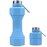 Kurzhantelförmiges Design, 650 ml Fassungsvermögen, faltbare Fitness-Wasserflaschen,...