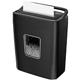 Bonsaii Aktenvernichter 8 Blatt, Papierschredder mit Sicherheitsstufe P-4, Kreuzschnitt 5 x 14 mm,...