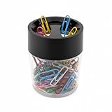 D.RECT Klammernspender Magnet-Klammernspender Büroklammerbox Büroklammerspender mit 100 Stück...