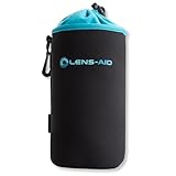 LENS-AID Neopren Objektivbeutel mit Fleece-Fütterung als Set oder einzeln Objektivtasche BZW....