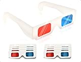 Emezddo 10 Paar 3D Brille,Papier Stereo Brillen,Rote und Blaue Linsen,3D Filme und Reise...