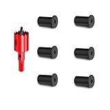 DuDuZui 6 Stück 19mm Schwarz Wanddurchführung für Starlink Kabelführungsset, Kabeldurchführung...