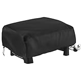 Pizzaofen Abdeckung, 55 x 55 x 27 cm Abdeckung für Pizzaofen, Schwarz 420D Oxford-Stoff,...