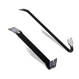 Relaxdays Brecheisen 2-TLG. Set, mit Brechstange & Nagelzieher, Montageeisen groß & klein,...