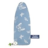 Frilodge Bügelbrettbezug mit Dicker Polsterung 120x40, 125x45, Rundum-Elastikband,...