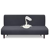 Granbest wasserdichte Armlose Futon Abdeckung, Hoher Stretch Futon Schutz für Faltendes Schlafsofa...
