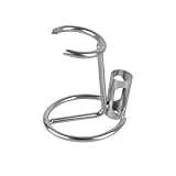 Linkidea Rasierer-Halter, Rasierpinselhalter aus Edelstahl mit rutschfester Basis,...