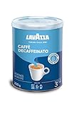 Lavazza, Caffè Decaffeinato, Gemahlener Kaffee, für Mokka-Kannen, Koffeinfreier Espresso, mit...