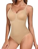 Tuopuda Shapewear Damen Bauchweg Body Shaper Shaping Bodysuit Women Formender Stringbody mit BH Body...