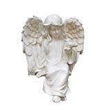 URFEDA Gartenstatuen Harz Engels Figuren,Sitzende Engelsstatue Ornament Gartendekoration,Fairy Engel...