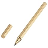 HUAJINGKEJI Luxus-Kugelschreiber, sechseckiger Körper, schwarzer Tintenroller, 0,5 mm Spitze, für...